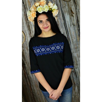 Embroidered blouse "Polar Star"